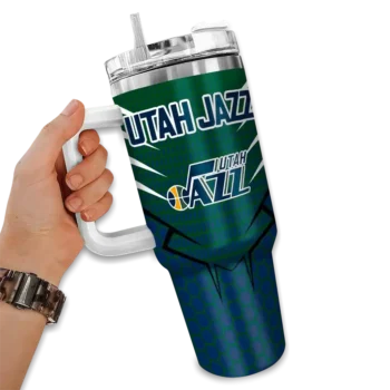 custom utah jazz hex texture navy curved tumbler fashion forward 1.webp