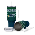 custom utah jazz hex texture navy curved tumbler best selling 1.webp