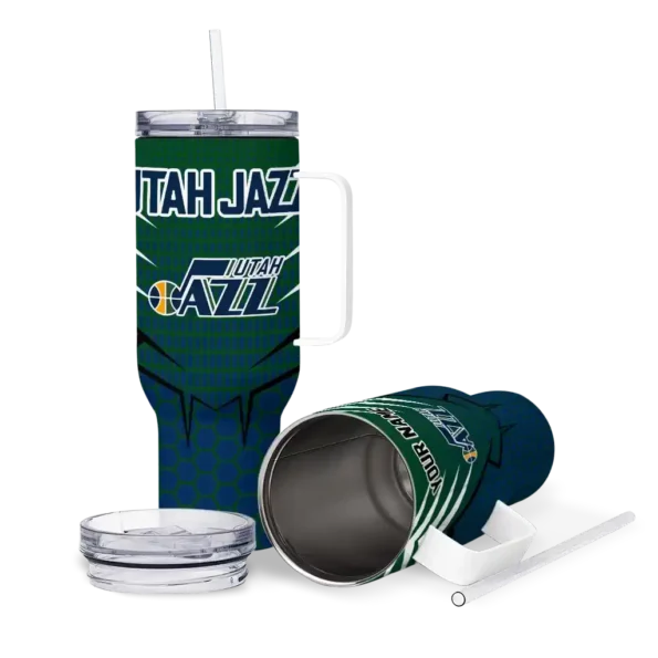 custom utah jazz hex texture navy curved tumbler high quality 1.webp