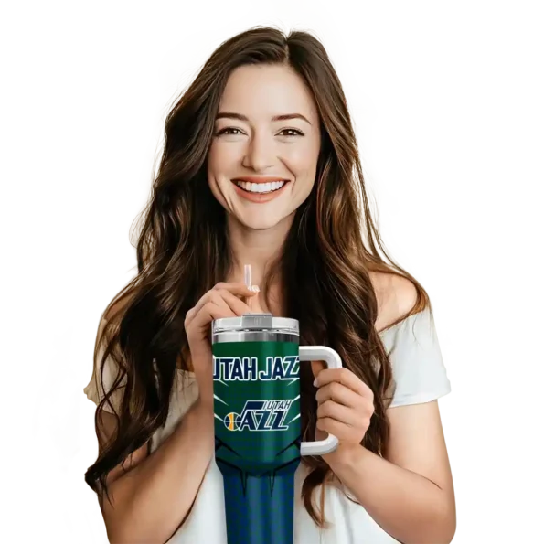 custom utah jazz hex texture navy curved tumbler premium grade 1.webp