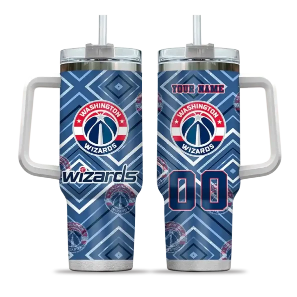 custom washington wizards bold diamonds blue curved tumbler best selling 1.webp