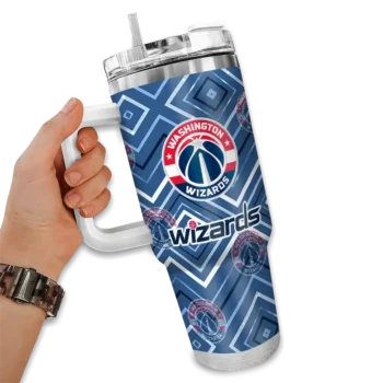 custom washington wizards bold diamonds blue curved tumbler fashion forward 1.webp