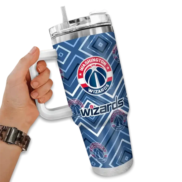 custom washington wizards bold diamonds blue curved tumbler fashion forward 1.webp