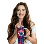 custom washington wizards burst swirl blue curved tumbler best selling 1.webp