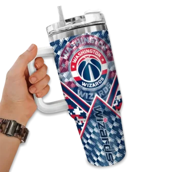 custom washington wizards chevron angle blue curved tumbler fashion forward 1.webp