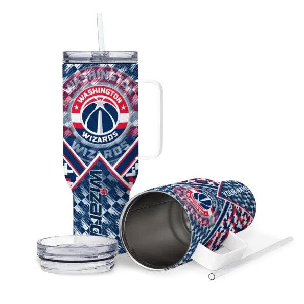 custom washington wizards chevron angle blue curved tumbler high quality 1.webp