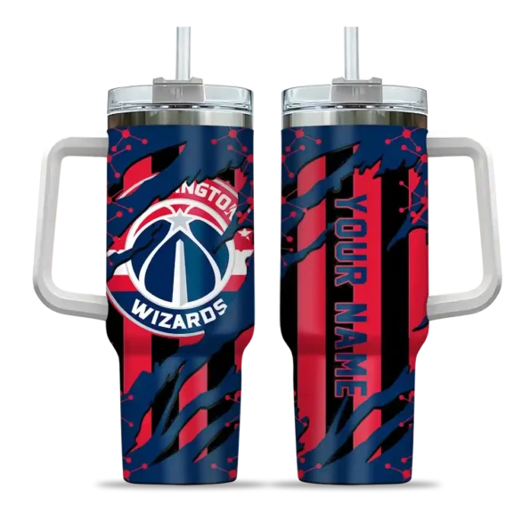 custom washington wizards claw cut blue black curved tumbler best selling 1.webp