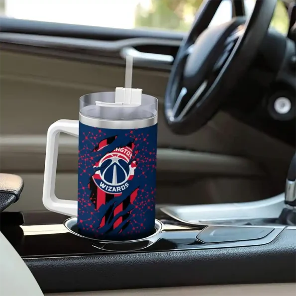 custom washington wizards claw cut blue black curved tumbler trendy 1.webp
