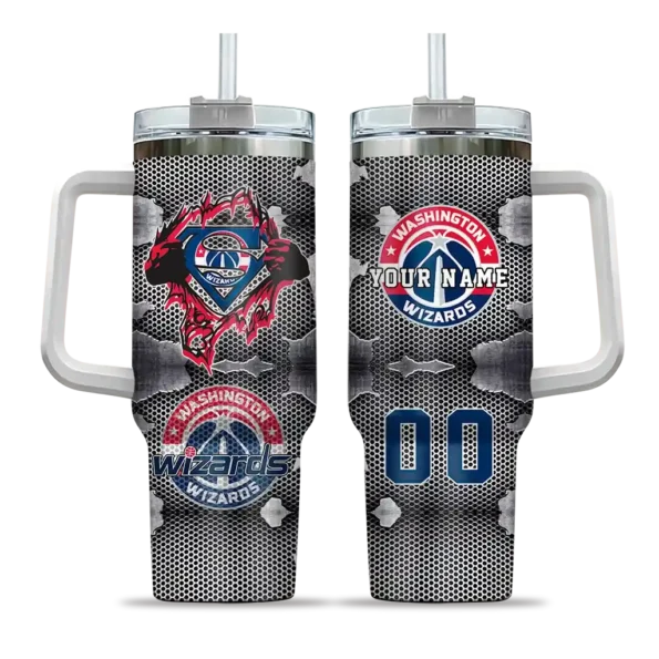 custom washington wizards superman shield blue gray curved tumbler best selling 1.webp