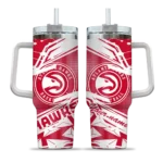 customized atlanta hawks abstract paths red curved tumbler best selling 1.webp