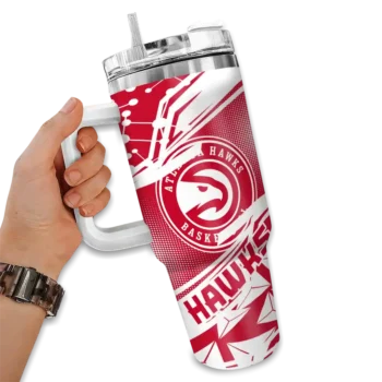 customized atlanta hawks abstract paths red curved tumbler fashion forward 1.webp