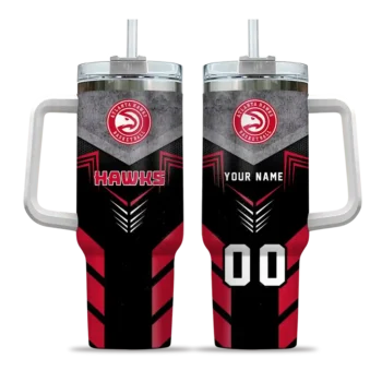 customized atlanta hawks arrow armor red black curved tumbler best selling 1.webp