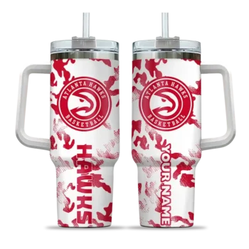 customized atlanta hawks camo mashup red white curved tumbler best selling 1.webp