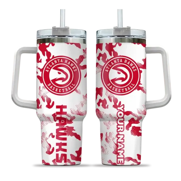 customized atlanta hawks camo mashup red white curved tumbler best selling 1.webp