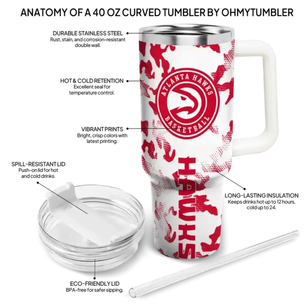 customized atlanta hawks camo mashup red white curved tumbler new arrival 1.webp
