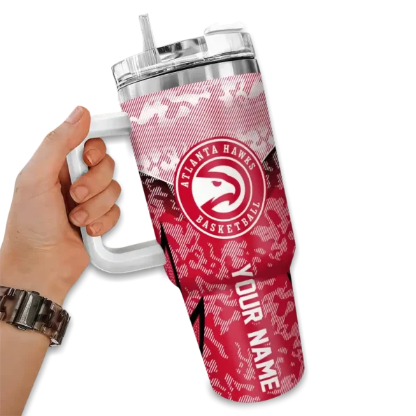 customized atlanta hawks chevron stripe red curved tumbler fashion forward 1.webp