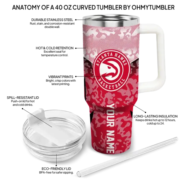 customized atlanta hawks chevron stripe red curved tumbler new arrival 1.webp