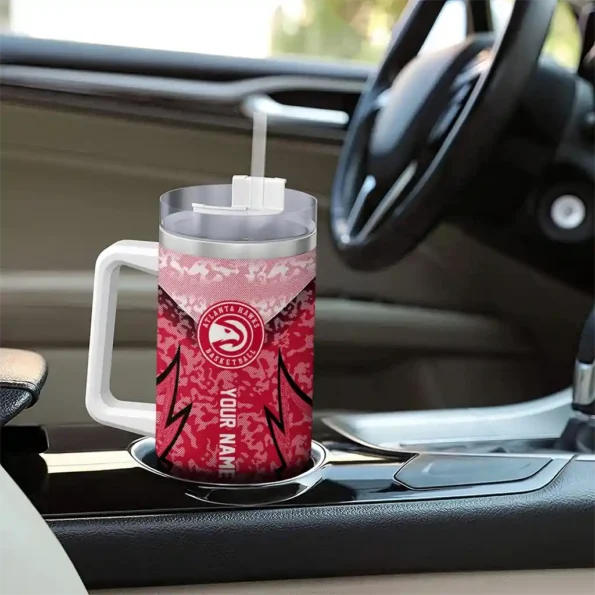 customized atlanta hawks chevron stripe red curved tumbler trendy 1.webp