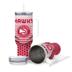 customized atlanta hawks hex texture red curved tumbler best selling 1.webp