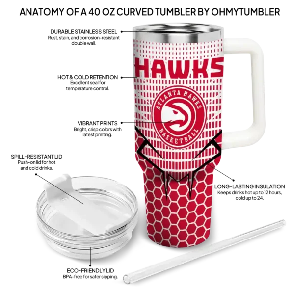 customized atlanta hawks hex texture red curved tumbler new arrival 1.webp