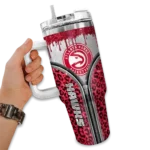 customized atlanta hawks leopard zipper red curved tumbler best selling 1.webp