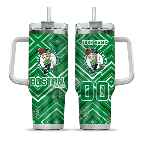 customized boston celtics bold diamonds green curved tumbler best selling 1.webp