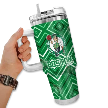 customized boston celtics bold diamonds green curved tumbler fashion forward 1.webp
