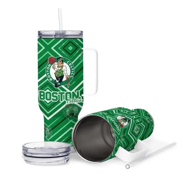 customized boston celtics bold diamonds green curved tumbler high quality 1.webp