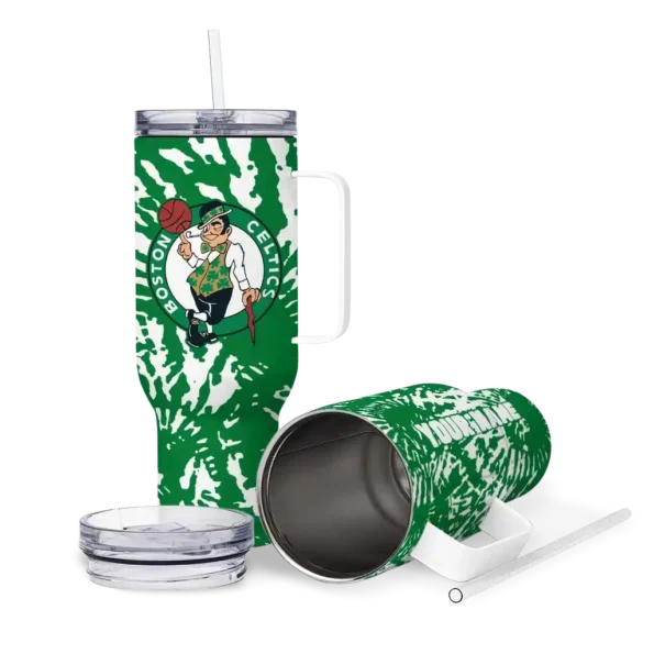 customized boston celtics burst swirl green curved tumbler high quality 1.webp