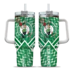 customized boston celtics chevron angle green curved tumbler best selling 1.webp