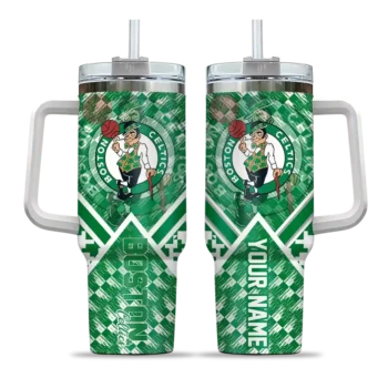 customized boston celtics chevron angle green curved tumbler best selling 1.webp