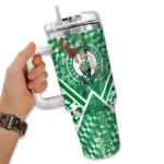 customized boston celtics chevron angle green curved tumbler best selling 1.webp