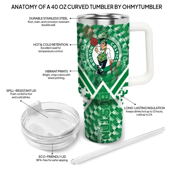 customized boston celtics chevron angle green curved tumbler new arrival 1.webp