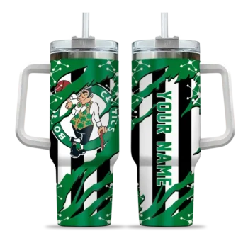 customized boston celtics claw cut green black curved tumbler best selling 1.webp