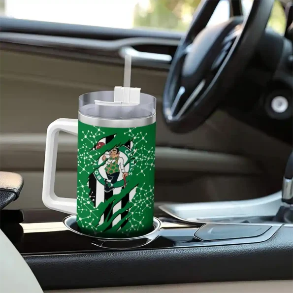 customized boston celtics claw cut green black curved tumbler trendy 1.webp