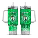 customized boston celtics geometric prism green curved tumbler best selling 1.webp