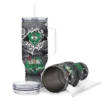 customized boston celtics superman shield green gray curved tumbler best selling 1.webp