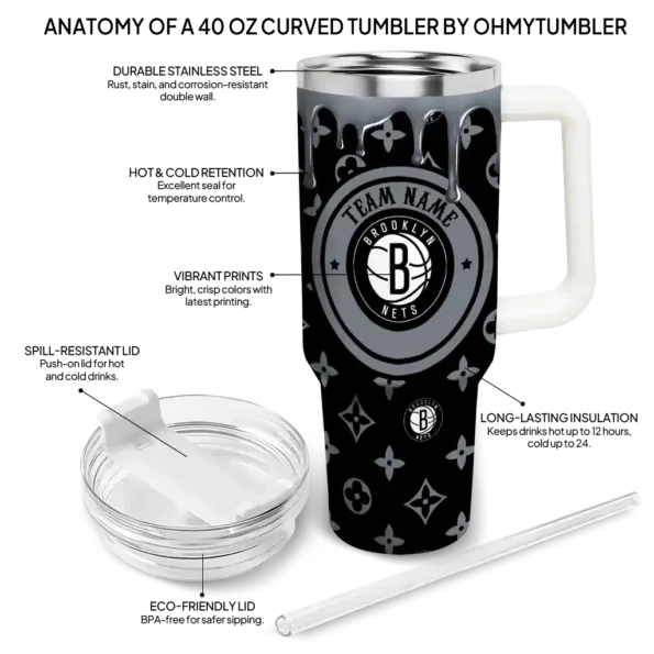 customized brooklyn nets bullseye drips black curved tumbler new arrival 1.webp