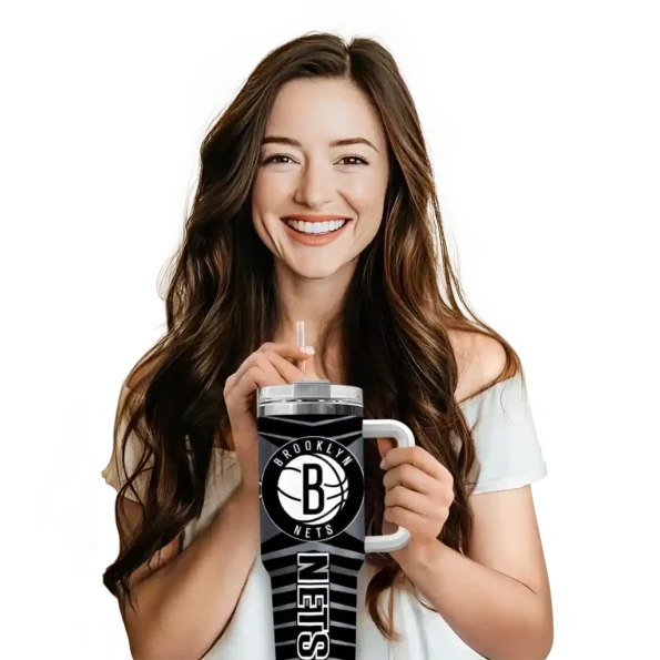 customized brooklyn nets chevron layers black curved tumbler premium grade 1.webp