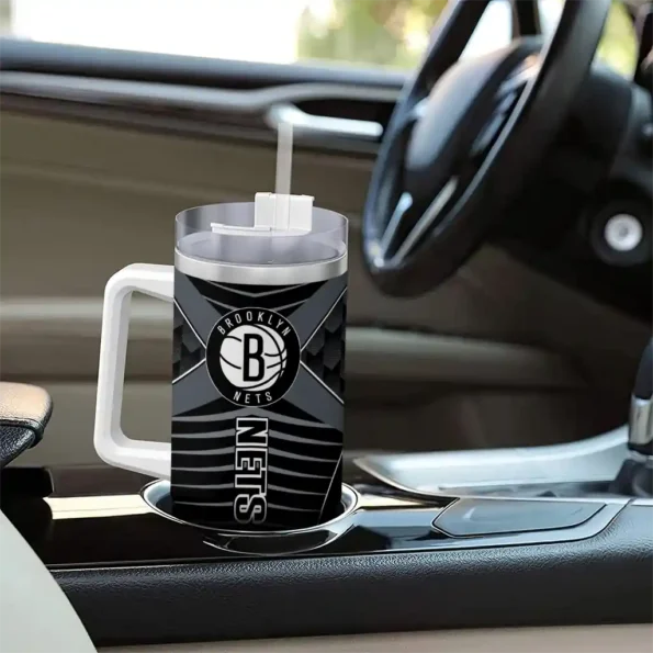 customized brooklyn nets chevron layers black curved tumbler trendy 1.webp