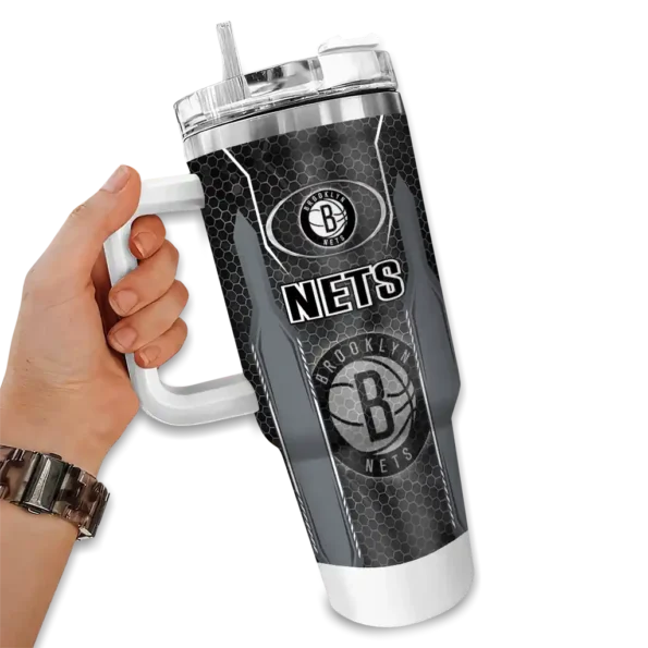 customized brooklyn nets hexagon armor black curved tumbler fashion forward 1.webp