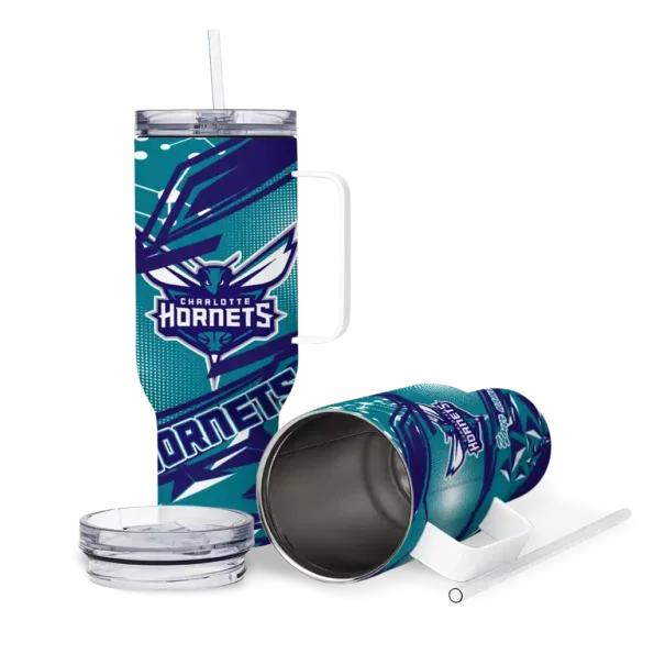customized charlotte hornets abstract paths teal curved tumbler high quality 1.webp