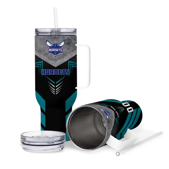 customized charlotte hornets arrow armor teal black curved tumbler high quality 1.webp
