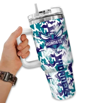 customized charlotte hornets camo mashup teal white curved tumbler fashion forward 1.webp