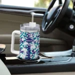 customized charlotte hornets camo mashup teal white curved tumbler best selling 1.webp