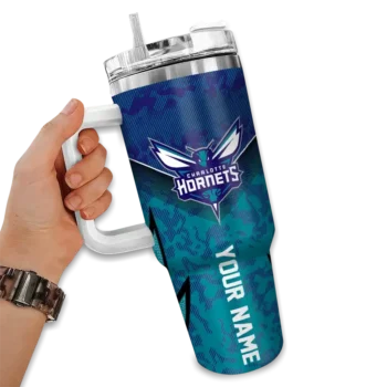 customized charlotte hornets chevron stripe teal curved tumbler fashion forward 1.webp