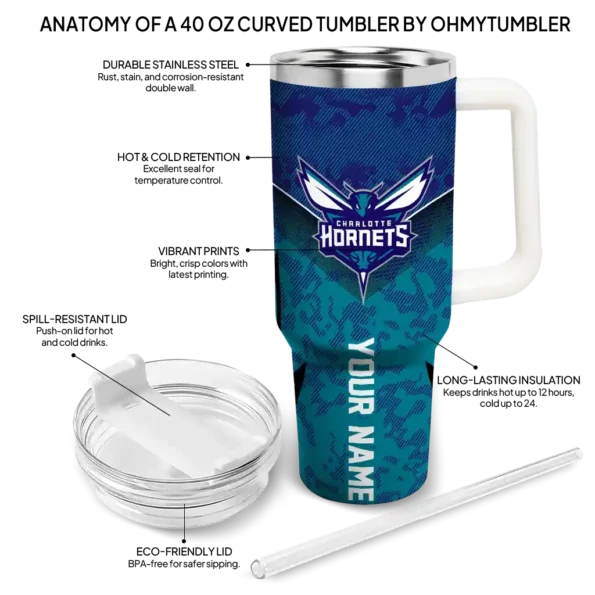 customized charlotte hornets chevron stripe teal curved tumbler new arrival 1.webp