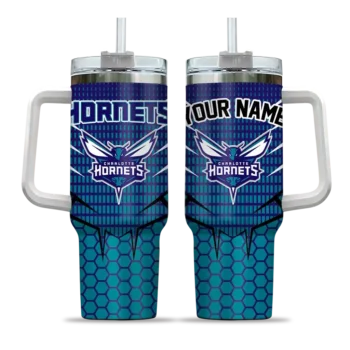 customized charlotte hornets hex texture teal curved tumbler best selling 1.webp