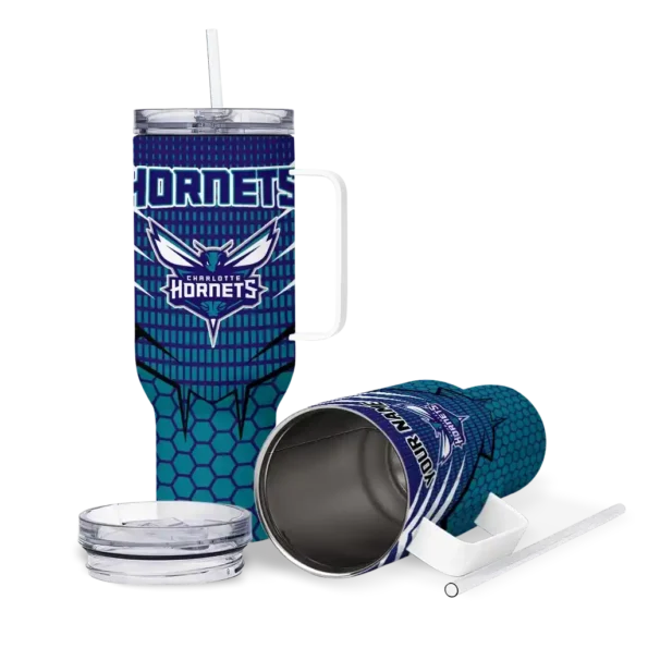 customized charlotte hornets hex texture teal curved tumbler high quality 1.webp