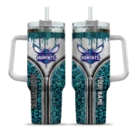 customized charlotte hornets leopard zipper teal curved tumbler best selling 1.webp